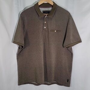 TED BAKER London Cotton Printed Polo Shirt